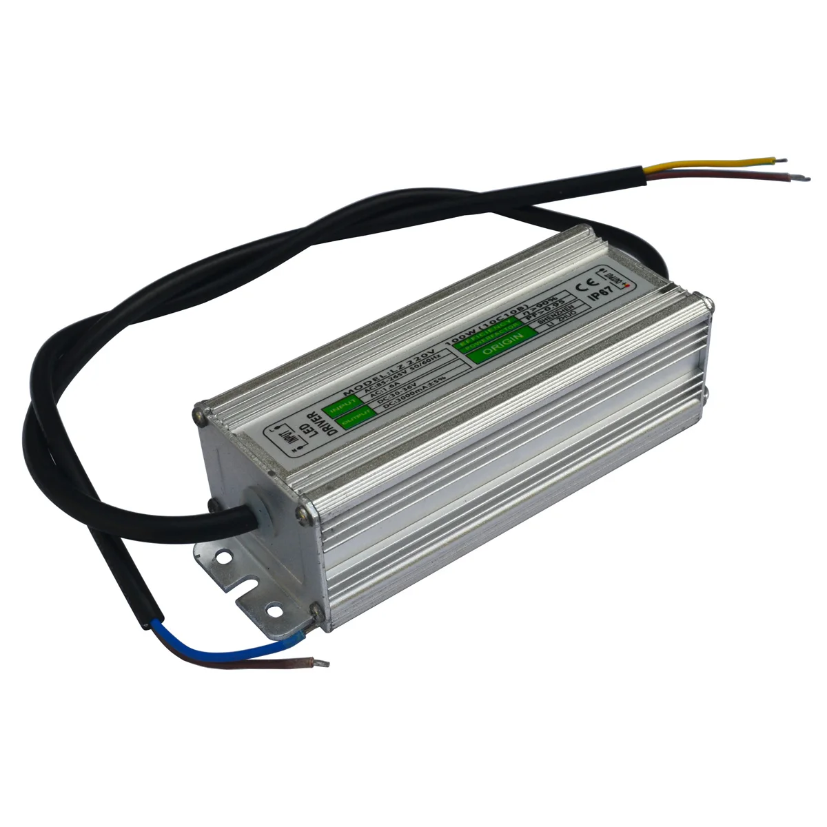 

Jiawen 100W output DC30-36V Waterproof External LED Power Supply Driver (input AC85-265V)