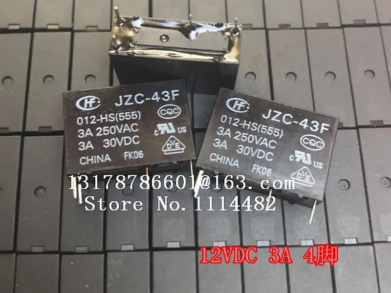 

Free Shipping 100% new original relay 10pcs/lot JZC-43F-024-HS JZC-43F 024-HS JZC43F Can replace SRB-SH-124DM1 3A HF43F