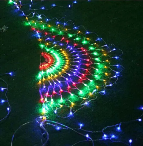 

3m 540SMD Peacock Opening LED Light Christmas Wedding Party New year Decorations Curtain Background Light