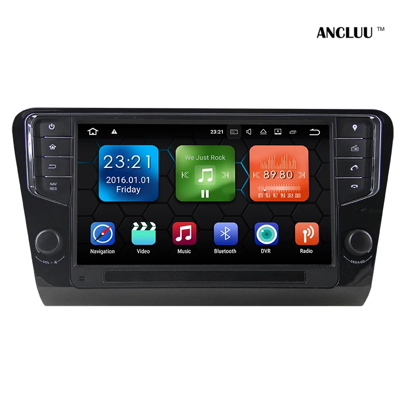 

Ancluu Android 8.1 9" Car DVD Player For Skoda Octavia 2014 2015 2016 2017 Car Radio Stereo GPS with Wifi USB mirror link 2G RAM