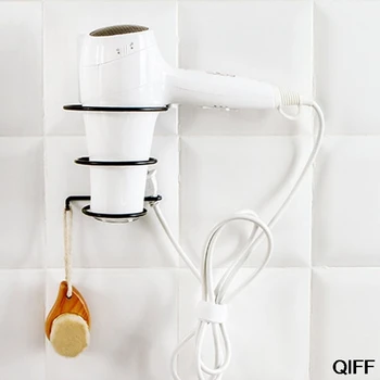 

Wholesale Hair Dryer Rack Wall Mounted Bathroom Hotel Stand Holder Hairdryer Shelves Shelf Storage Hanger No Drilling May06