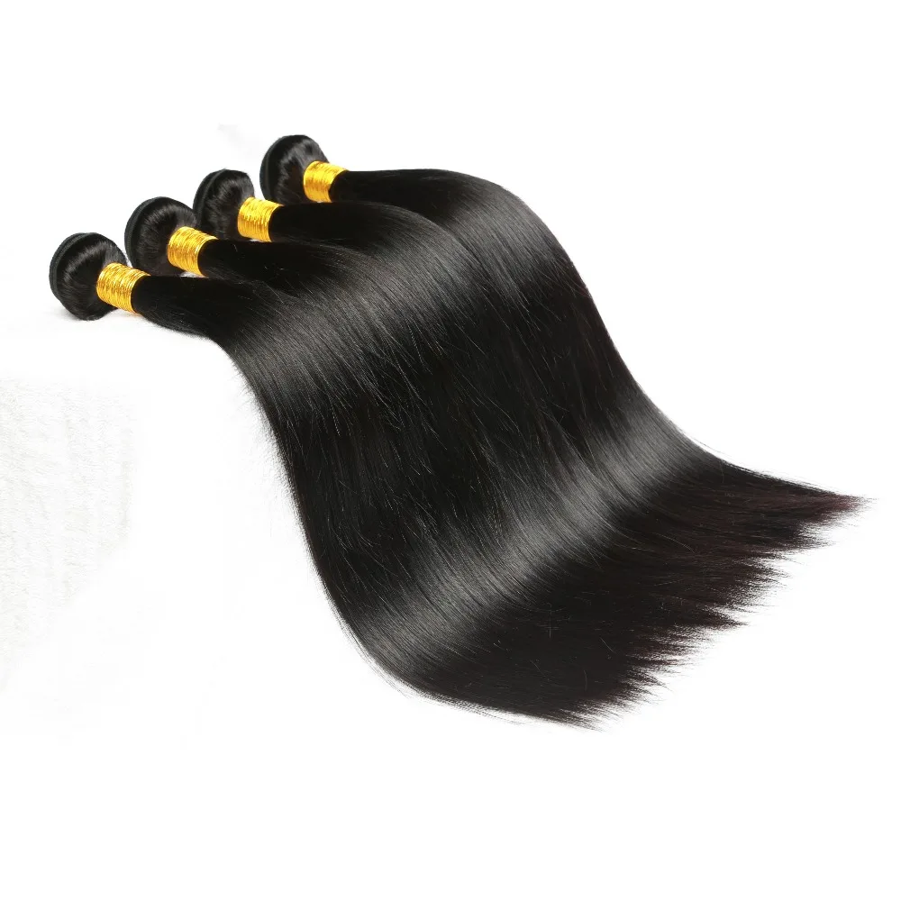 Brazilian Straight Human Hair Weave Bundles Wonder Beauty 1 3 4pcs