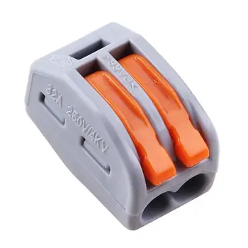 

20pcs Universal Compact Fast Wire Wiring Connectors 2 Pin Conductor Terminal Block 32A MKVSE-412