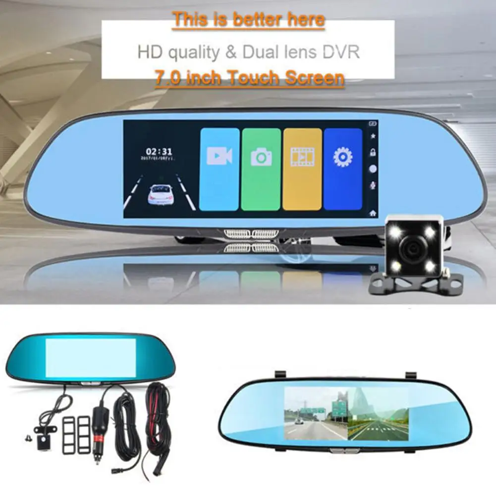 

C700 Car Vehicle 7 Inch LCD Monitor Reverse Rear View Night Vision Camera Set