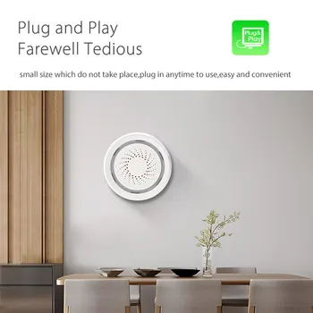 

Wifi Sound Alarm Detector Automation Battery-Powered Also Can Be Charged With USB Alarm Sensor