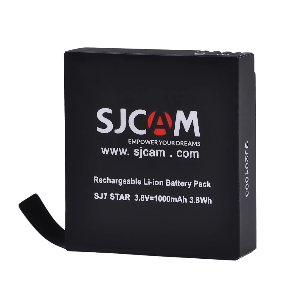 

1pc Original SJCAM Accessories 3.8V 1000mAh Optional Lithium Battery for SJ7 Star Actioin Camera DV Camera