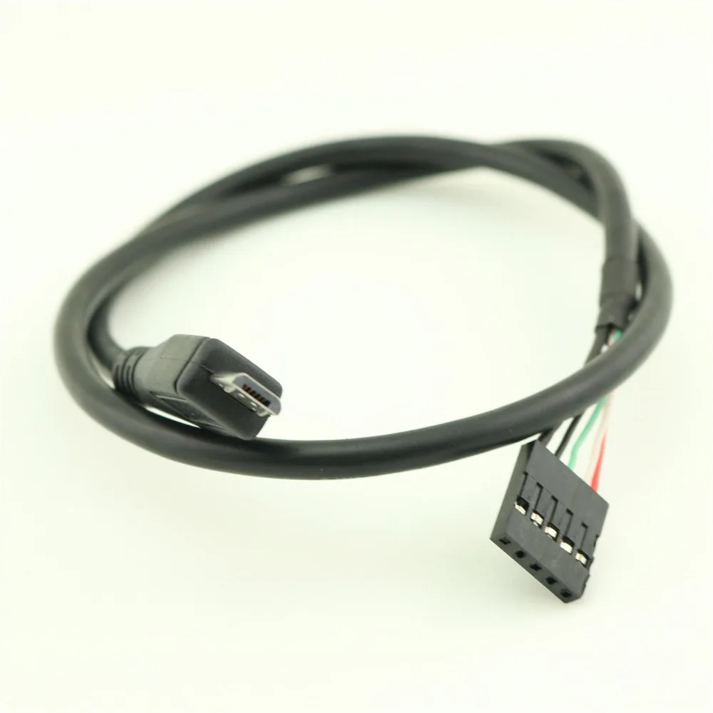 

1pcs 50cm Micro USB 5Pin Male to Dupont 5 Pin Female Header Motherboard Adapter Cable