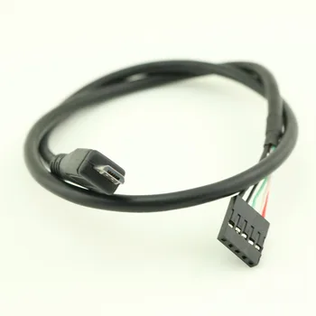 

1pcs 50cm Micro USB 5Pin Male to Dupont 5 Pin Female Header Motherboard Adapter Cable