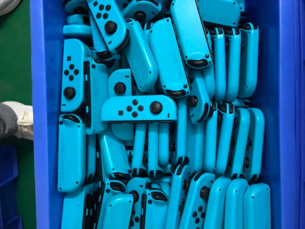 Oryginalny niebieski czerwony RL prawy lewy kontroler joy pad pilot na przełącznik ns joycon Oryginalny niebieski czerwony RL prawy lewy kontroler joy pad pilot na przełącznik ns joycon