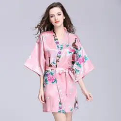 2017 г. летние женские новые пикантные получать талии кардиган халат ночная рубашка сна юбка AL7770