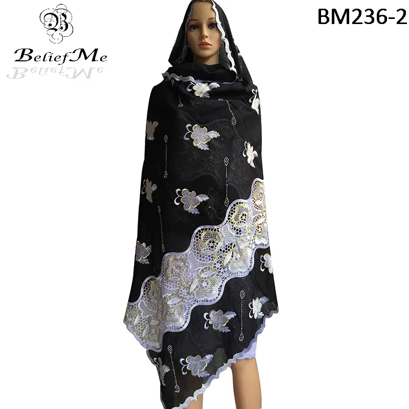 

New African scarfs,Black white scarf muslim embroidery women scarf ,big embroidery scarf for shawls wraps free shipping