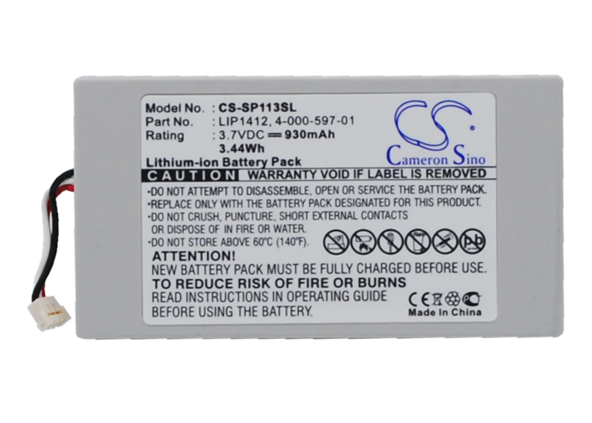 Cameron Sino Battery For Sony Psp Go,pspn100,pspna1006 Game, Psp, Nds