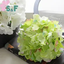 10 шт./12 видов цветов 20 см большая Гортензия голова искусственный цветок Цветочная декоративная стена стол цветок декоративный цветок для дома DIY свадебная стена