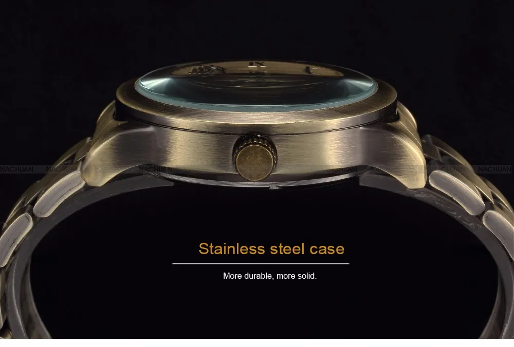 New Steampunk Watches Men Vintage Bronze Automatic Mechanical Skeleton Wrist Watches Men's Mechanical Watch Relogio Masculino