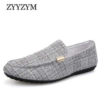 ZYYZYM Men Casual Shoes 2019 Spring Summer Men Loafers New Slip On Light Canvas Youth Innrech Market.com