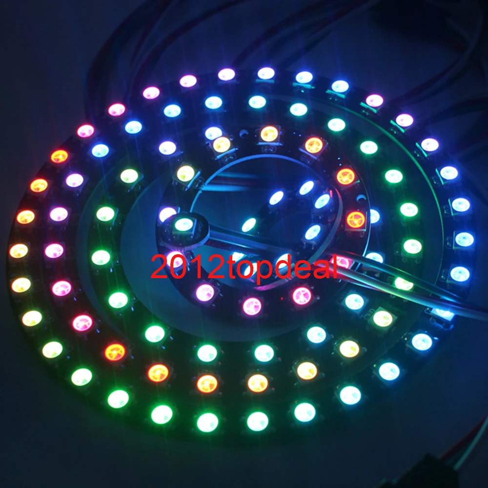 WS2812 5050 RGB LED 1 8 12 16 24 32 бит кольцевая лампа с интегрированным Драйвером|lamp light|led 1ring