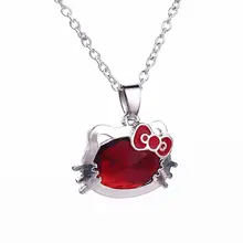 Korean Version Original Single Cute Little Kitty Cat Necklace For Women Hello Kitty Pendant Necklace For Women Factory Direct