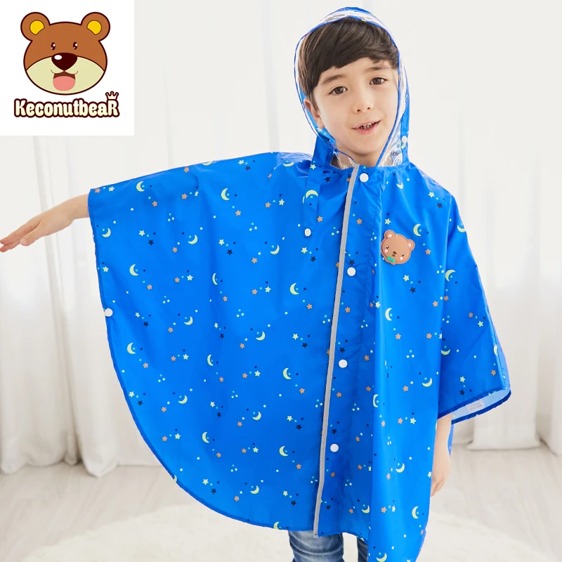 

Raincoat for Children Rain Coat Kids Animal Type Rainwear Rain Coat Bear Printed Poncho Kids Rainproof Student Rainsuit