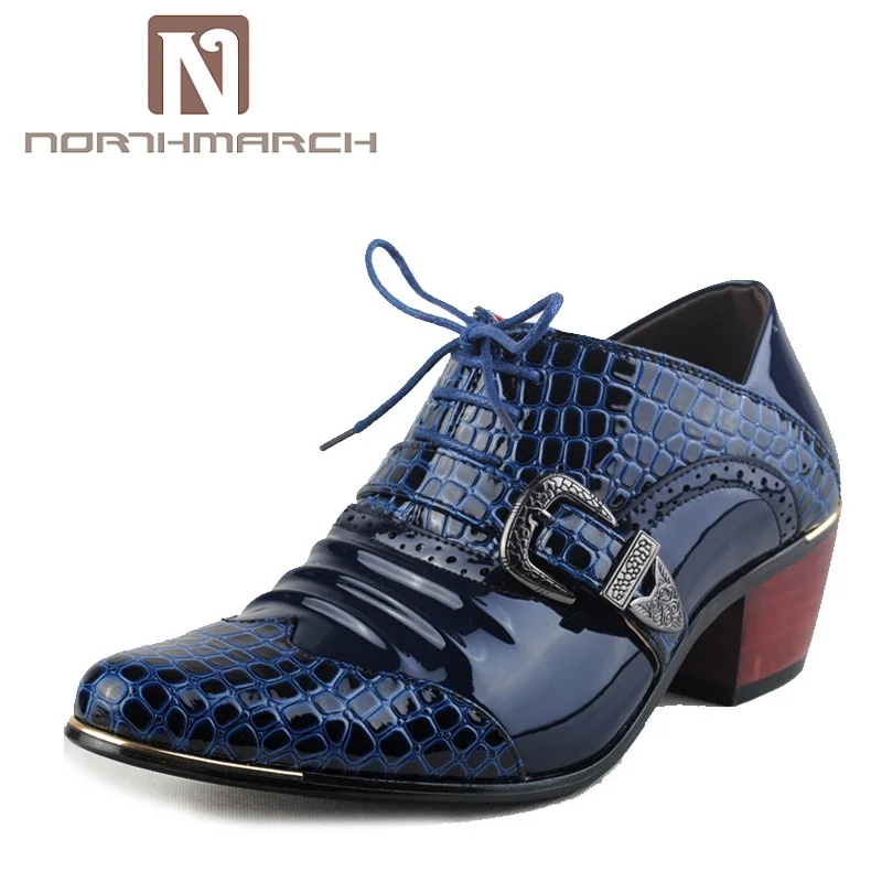 

NORTHMARCH Men Flat Shoes 2018 Hot Fashion Party And Wedding Lace-Up Breathable Leather Casual Shoes Men Sapato Masculino Social