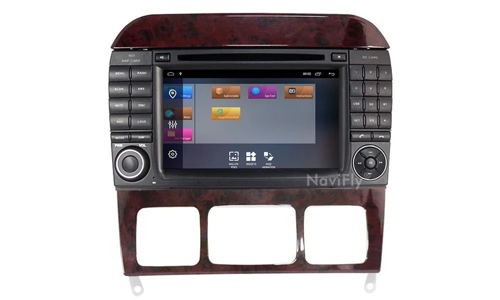 Clearance Navifly! Android 9.1 Car dvd radio audio Player For Mercedes Benz S Class S280 S320 S350 S400 S500 W220 W215 GPS Navi WIFI RDS 15