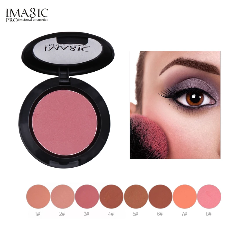 

IMAGIC Makeup Cheek Blush Powder 8 Color Blusher Different Color Powder Pressed Foundation Face Make-Up Blusher TSLM1