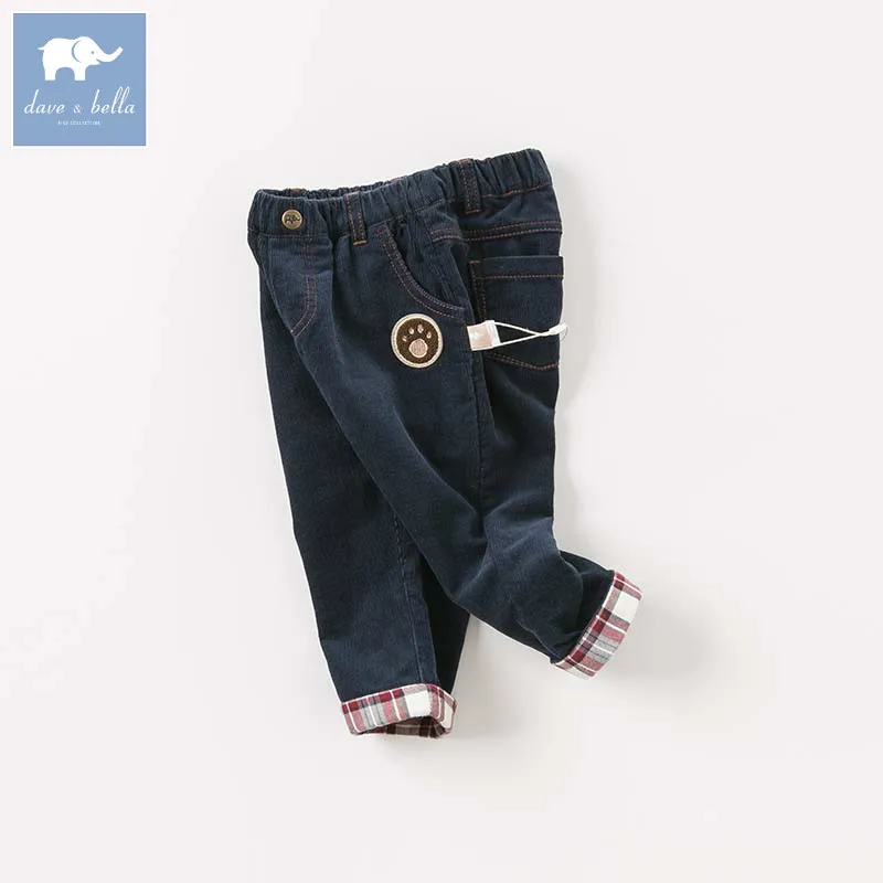 

DBA7851 dave bella autumn baby boys fashion pants children full length kids pants infant toddler trousers