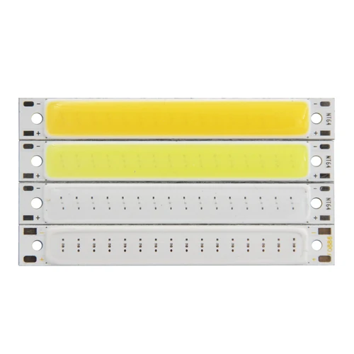 뜨거운 판매 3 v 3.7 v dc 60mm 8mm led cob 스트립 1.5 w 3 w 따뜻한 차가운 흰색 파란색 빨간색 cob led 광원 diy 자전거 작업 램프 5