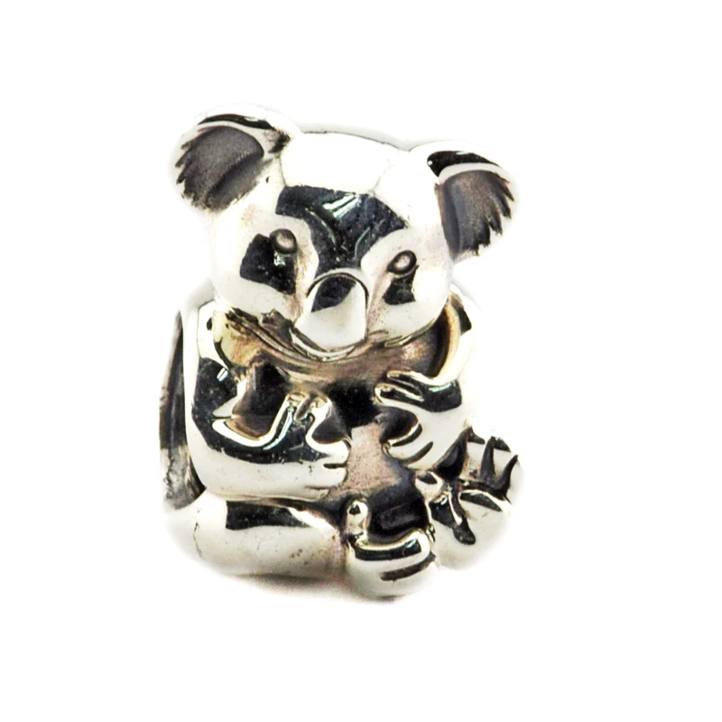 

Fit Brand Bracelets DIY Beads for Jewelry Making Sterling-Silver-Jewelry Koala Bead Charms Silver 925 Berloque Perles Women Men