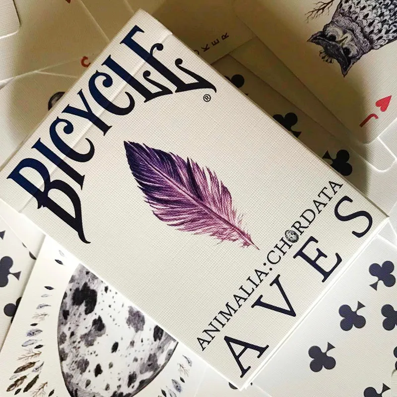 Goedkoop 1 Stks Fiets AVES UNCAGED Art Poker Nieuwe Verzegelde Speelkaarten Dek door LUX USPCC Limited Custom Magic Props