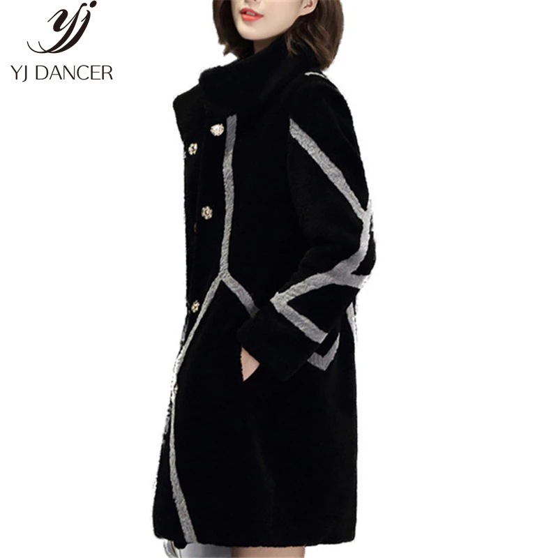 Fourrure black De Manteaux Nouveau Veste Tonte Naturel Yzh541 2018 Mouton Pardessus Laine Réel Moutons Manteau Hiver Red Survêtement Des Femelle Femmes wYnxWgqRx