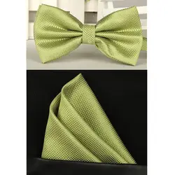 Мужской Зеленый Галстук Свадебный галстук-бабочка набор