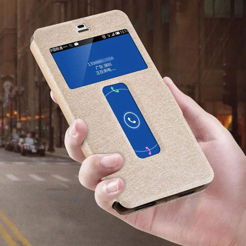 

Flip Leather Cover for ZTE Nubia Z9 Mini Case Z9 Max View Window Magnetic Leather Case for Z9 MAX / Z9 Mini Phone Bag & Cases