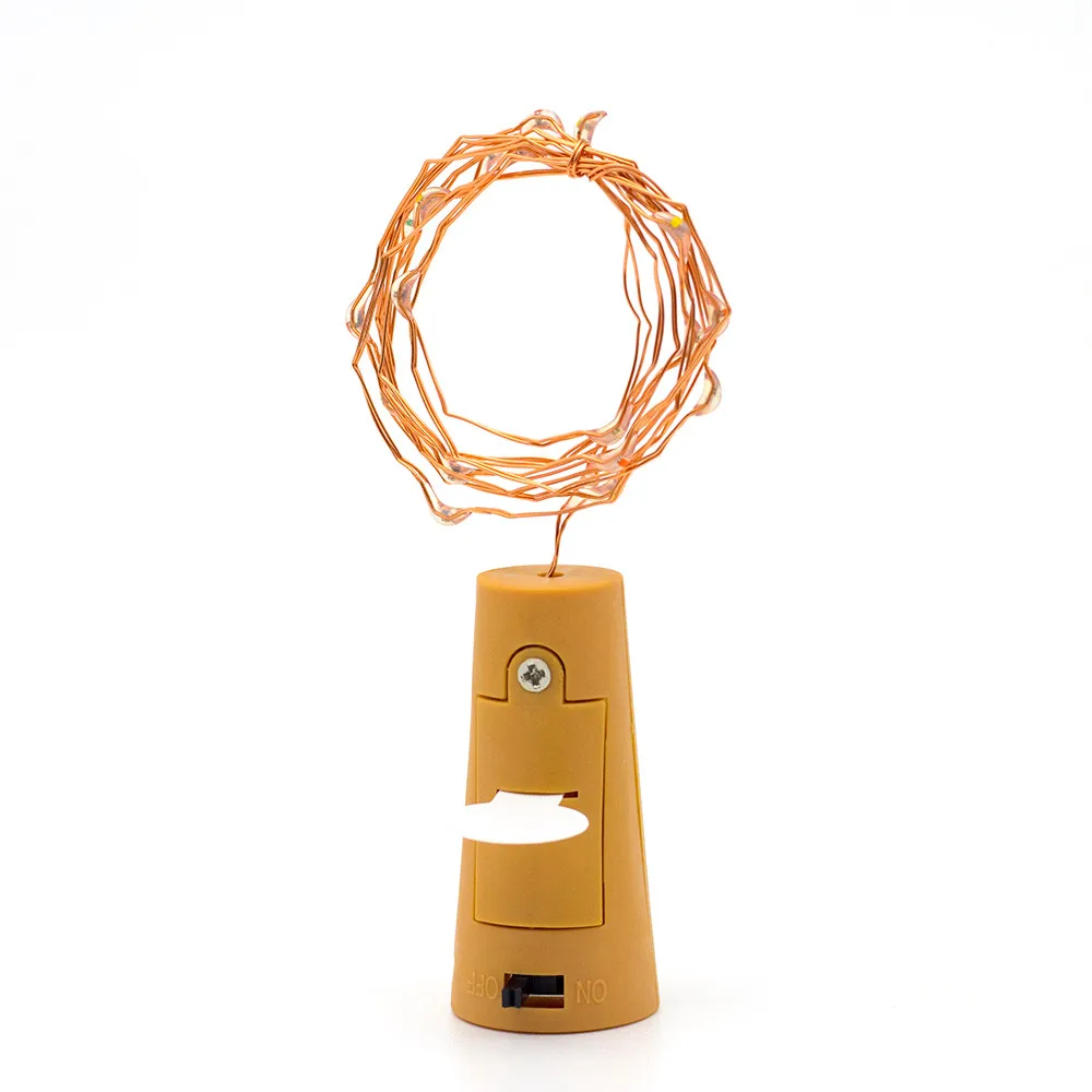 

ISHOWTIENDA 1M 10 LED Bottle Lights Cork Shape For Wine Bottle String Party Romantic NE709
