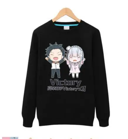 Re:Zero kara Hajimeru Isekai rem Emilia Puck игра Neko Atsume Кот задний двор балахон pollover|hoodie game|game hoodieneko