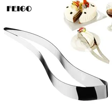 FEIGO 1 шт. цветок лист Торт Ножи Нержавеющая сталь торт нож-Лопатка нож для нарезки торта нож для хлеба нож для пиццы делитель Инструменты для тортов F169