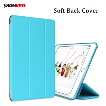 

Silk case For iPad air 2 TPU silicone cover Ultra Slim Light PU leather Smart Auto Sleep Wake Tablet Case For iPad A1566 A1567