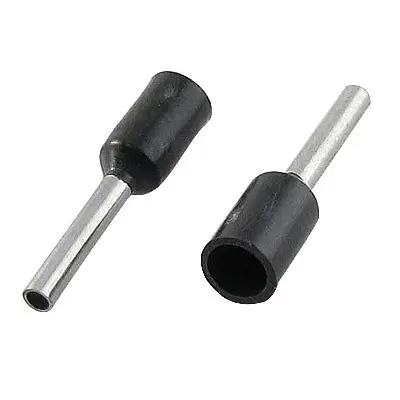 

1000 x 1.5mm Dia Tube Cold Pressed Terminals Connector Black