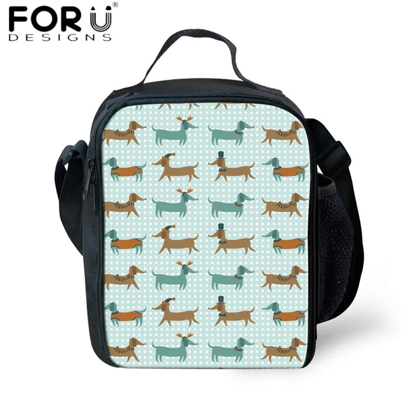 FORUDESIGNS/Студенческая сумка для ланча Одежда для собак с принтом термоизолированная коробка для ланча для подростков мальчиков и девочек Kawaii сумка для пикника коробка для еды - Цвет: CJ0516G