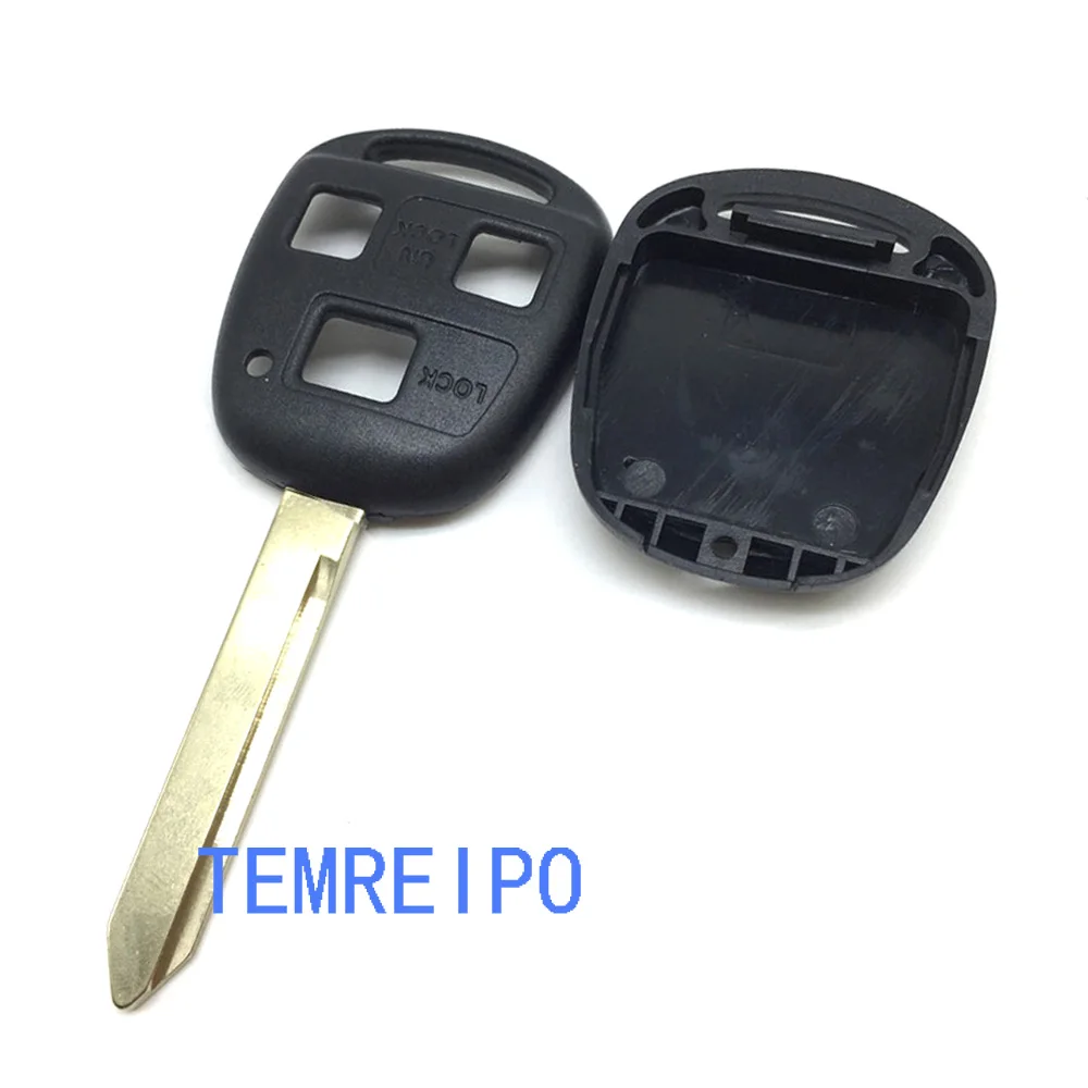 20pcs/lot 3 button Car keys for toyota TOY47 Key blank uncut key blade