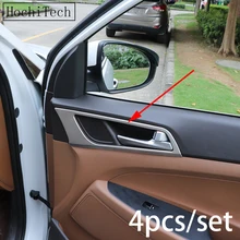 Отличная 4 шт./компл. автомобиля дверные ручки чаши Крышка внутренняя отделка украшения для hyundai Tucson Нержавеющая сталь аксессуары