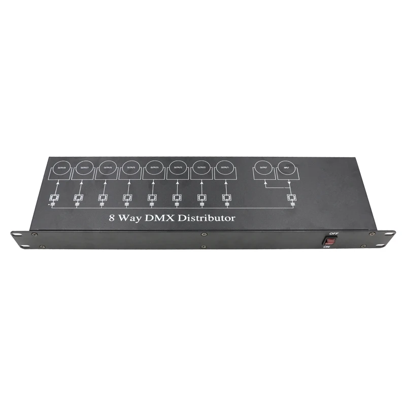 Сплиттер SZB DMX512 8 шт. усилитель светового сигнала каналов распределитель DMX для