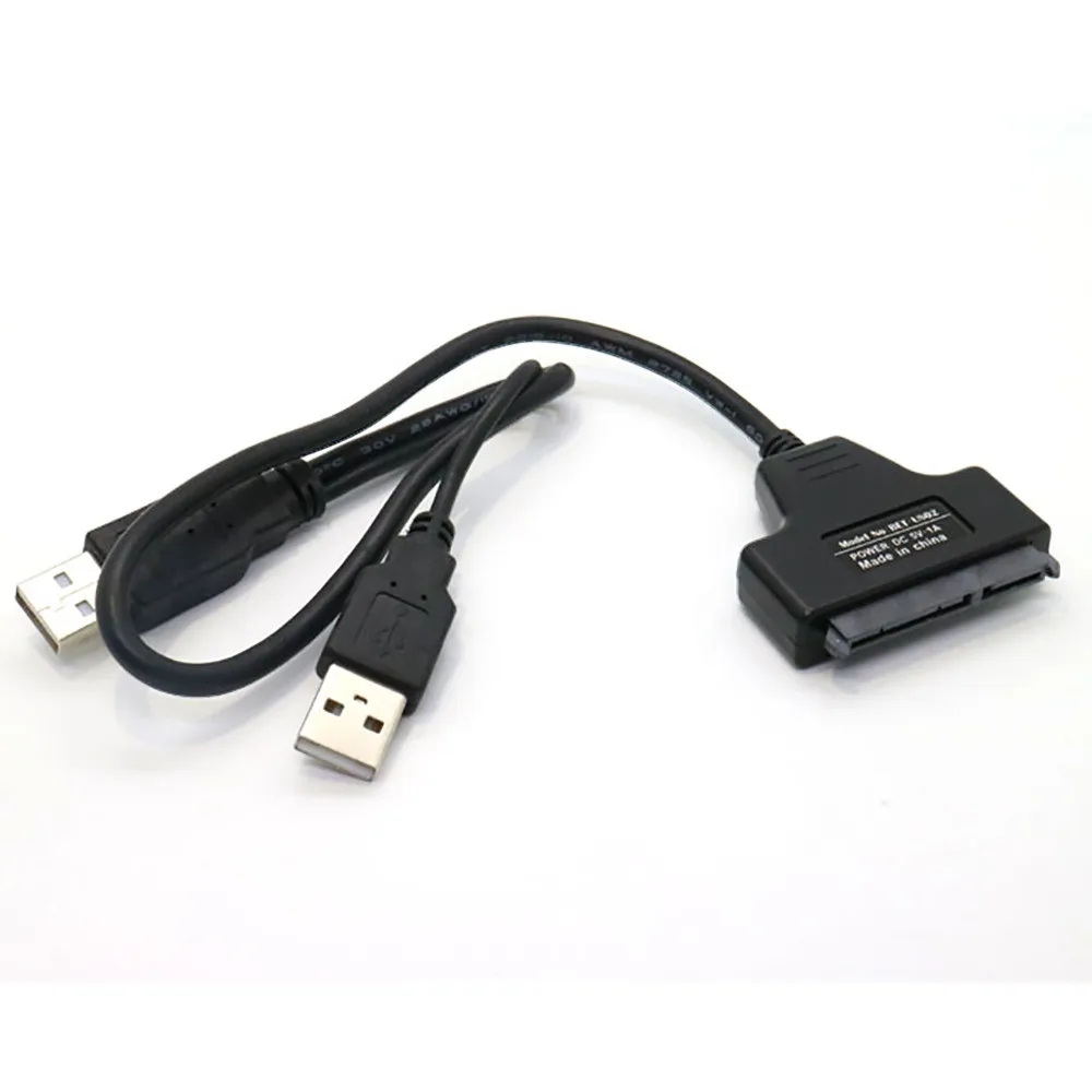 Высококачественный новый жесткий диск SATA 7 + 15 Pin 22 к USB 2 0 кабель адаптер с разъемом