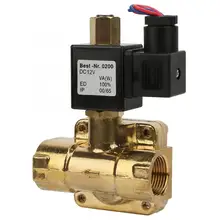 Водяной электромагнитный клапан G3/" Нормально открытый латунный Электрический электромагнитный клапан для воды воздуха 0-1.6Mpa 232PSI
