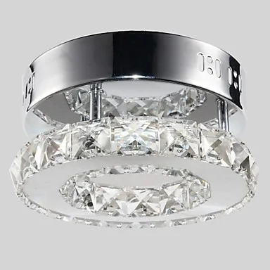 

Round Crystal LED Modern ceiling Light Lamp With 4 Lights For Living Room Lighting Lustre Flush Mount Free Shipping