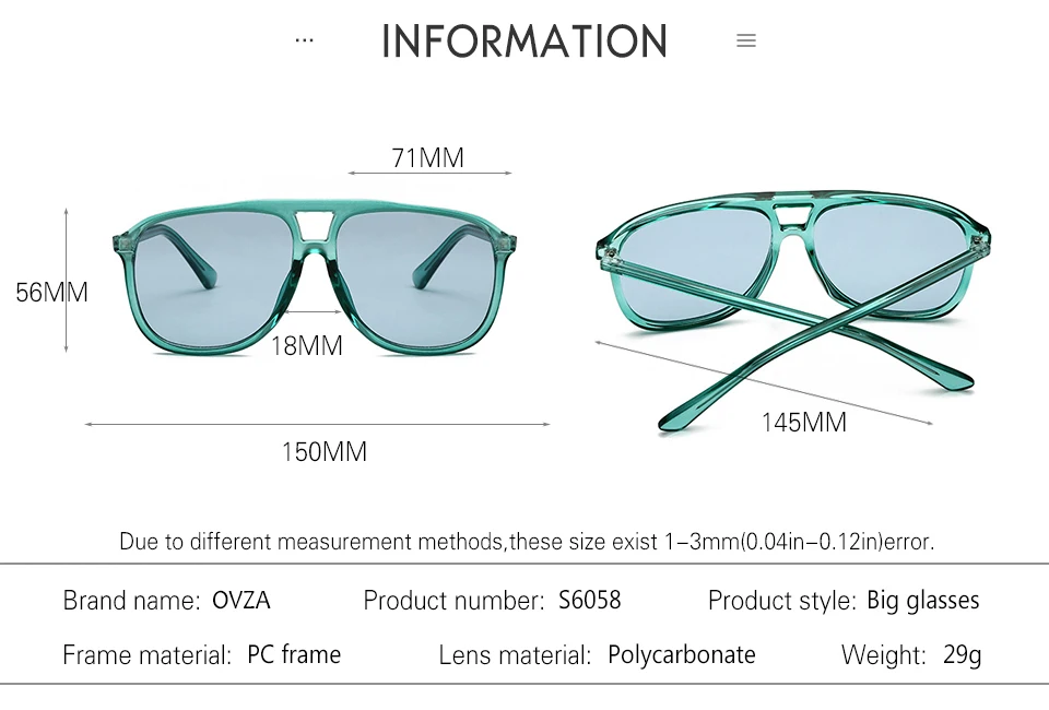 OVZA, модные аксессуары, женские прозрачные очки, оправа, фирменный дизайн, стиль пилота, оптические очки, оправа для мужчин, S6058
