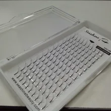 12 Ряд/лоток 5D Индивидуальные ресницы натуральные длинные объем ручная работа 0,05 0,07 0,10