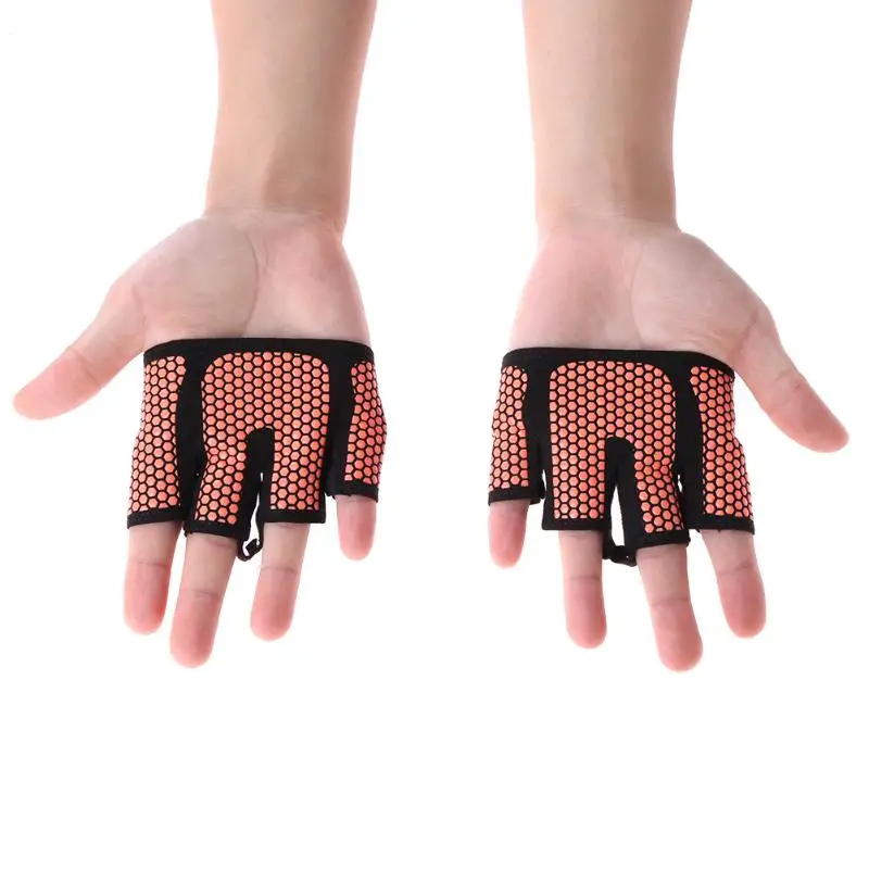 1 Pair Anti-skid Men & Women Dumbbell Weight Training Gym Gloves Body Building Exercise Training Sports Fitness Gloves Cross Fit