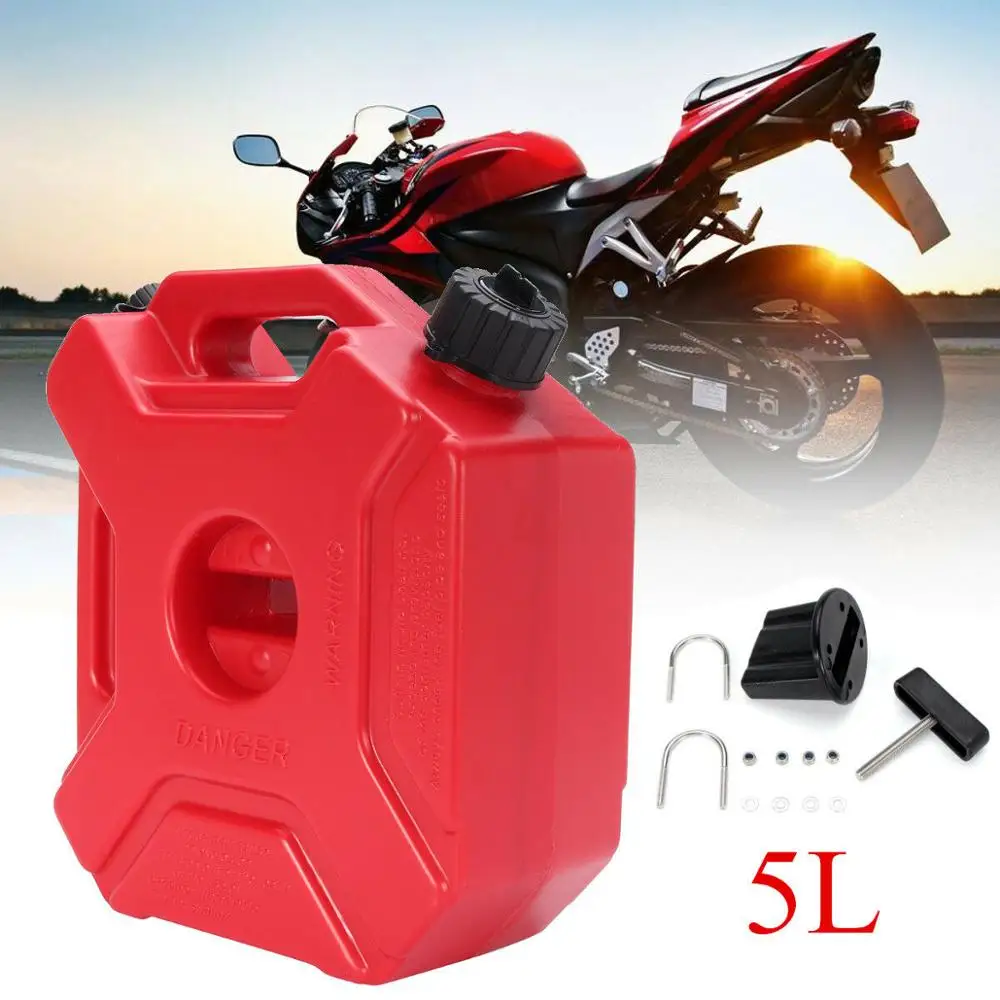 

5L Oil Can Gas Spare Container Pot Anti-static Jerry Can Polaris Fuel Tank Pack