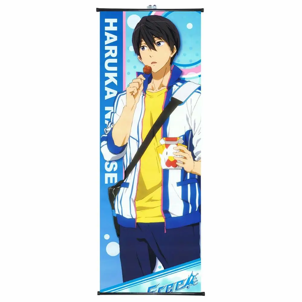 Iwatobi swim Club плакат настенный свиток живопись Аниме Манга декоративные картины для спальни - Цвет: Красный