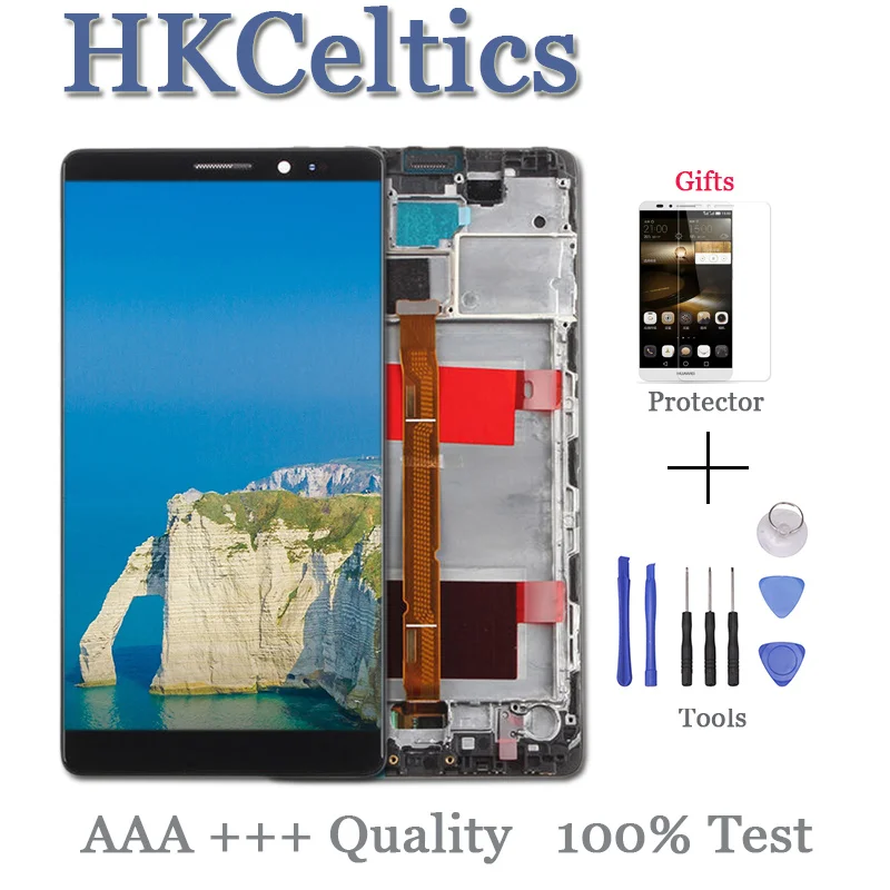 

For HUAWEI Mate 8 LCD Display and Touch Screen Digitizer with Frame Replacement For Huawei Mate8 lcd Assembly Parts +Free Tools